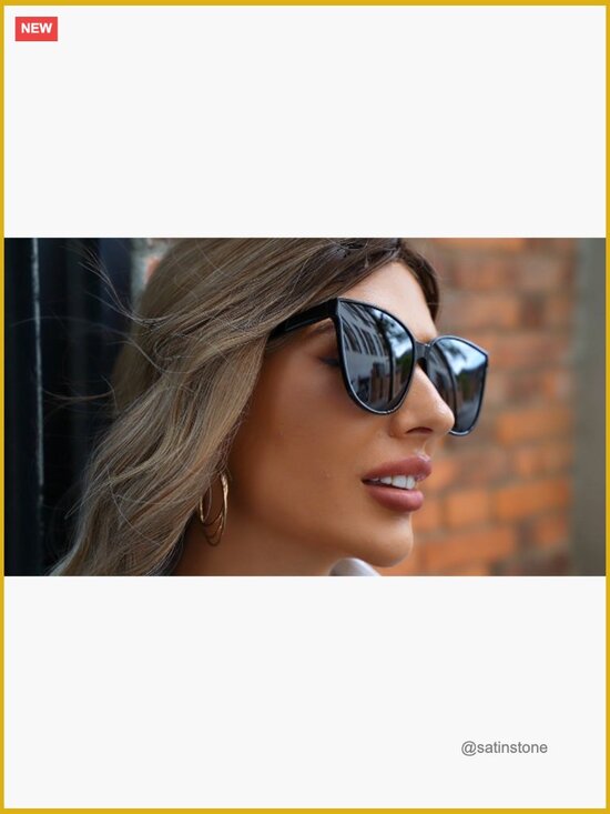 Polarized Cat Eye Oversized Sunglasses UV400 Protection Lightweight TR Frame main image 6